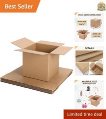 Shipping Boxes Mailers 6x6x6 inches Corrugated Cardboard Small Packing Kraft …