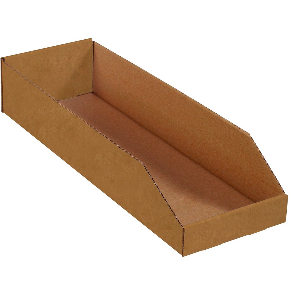 Tape Logic TLBINMT824K Open Top Bin Boxes, 8″ x 24″ x x 4 1/2″, Kraft