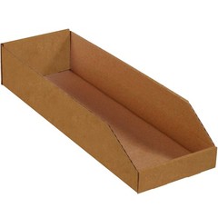 Tape Logic TLBINMT824K Open Top Bin Boxes, 8″ x 24″ x x 4 1/2″, Kraft