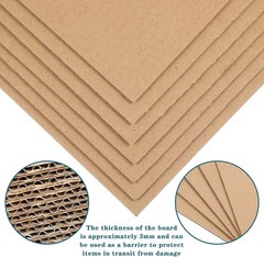 Corrugated Cardboard Squares for Shipping, 9×6 Inch, 50 Pack