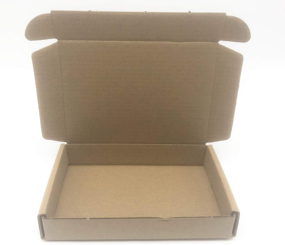 50 Pack 6x4x1 Inch Brown Corrugated Cardboard Shipping Boxes for Small Items