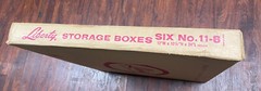 Liberty Record Storage Boxes 6 No. 11-6 12”W x 10 1/4”H 25”L inside NIB Vintage