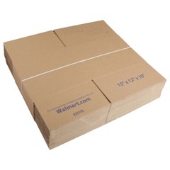 Recycled Shipping Boxes, 15 in. L x 12 in. W x 10 in. H, 30-Count