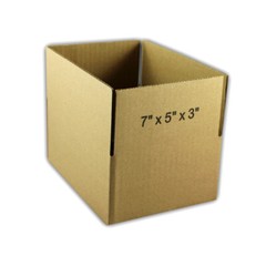 15 7x5x3 “EcoSwift” Brand Cardboard Box Packing Mailing Shipping Corrugated