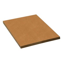 BOX USA Large Cardboard Sheets 16L x 16W, 50-Pack | Corrugated Thin Sheets for S