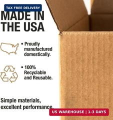 BOX USA Medium Moving Boxes 18L x 14W x 12H 20-Pack – Corrugated Cardboard Box f