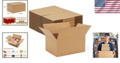 Personalizable 10x7x5 Shipping Boxes – 30 Pack Brown Mailers for Retail