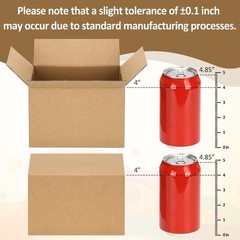 Brand New 6x4x4 Shipping Boxes 30-Pack Brown Cardboard Mailers for Small Busi…