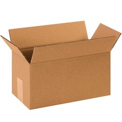 BOX USA AVIDITI 12 x 7 x 7 Corrugated Cardboard Boxes, Small One Size, Kraft