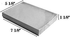888 Display – Pack of 10 Boxes of 7 1/8″ x 5 1/8″ x 1 1/8″ Silver Foil with…
