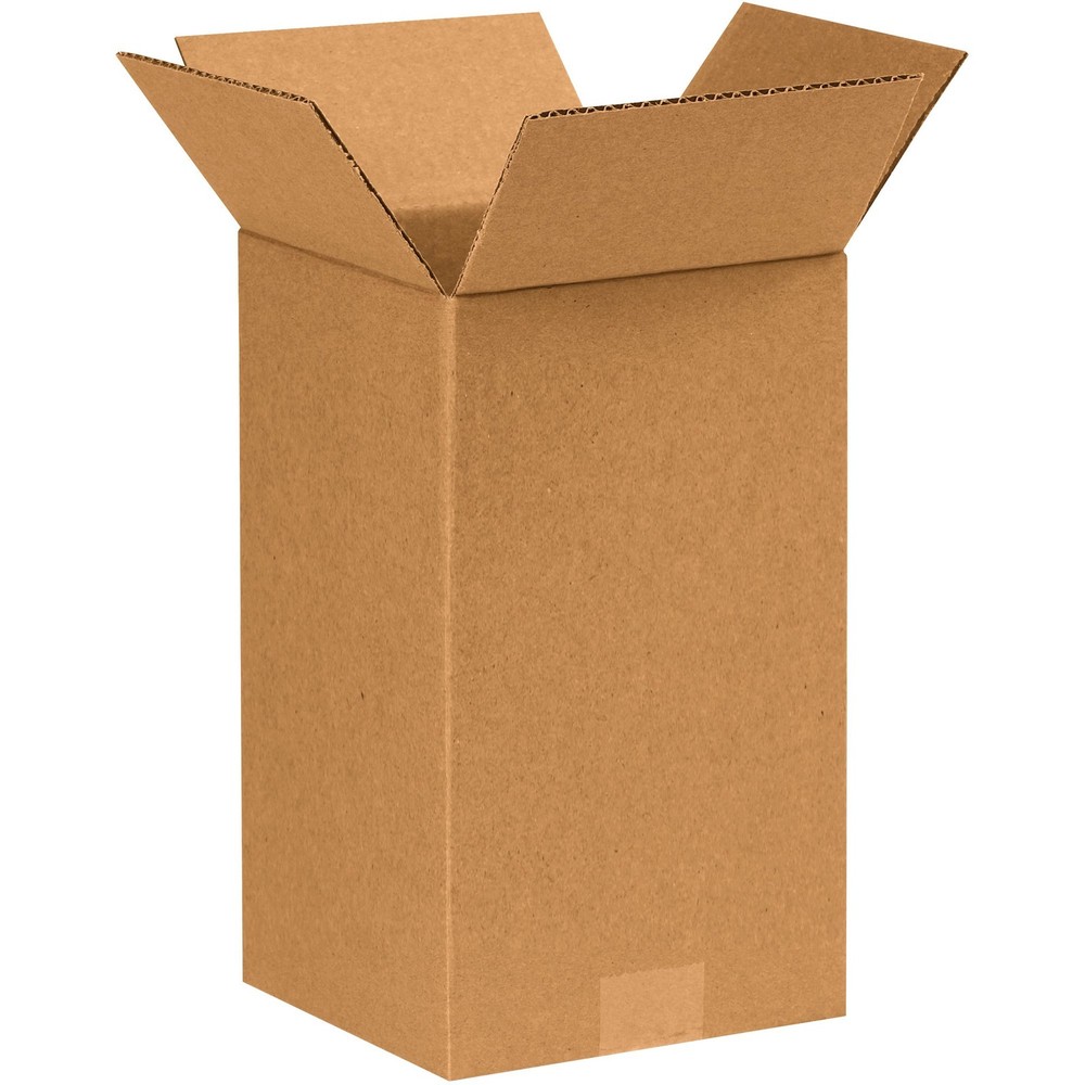 BOX USA 7x7x12 Tall Corrugated Boxes, Tall, 7L x 7W x 12H, Pack of 25 | Shipping