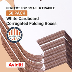 Shipping Boxes Medium 11.125″L X 8.75″W X 4″H, 50-Pack | Corrugated Cardboard Bo