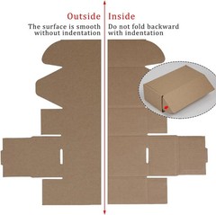 50 Pack 6.5×3.2×2.2 Inches Small Shipping Boxes, Brown free shipping