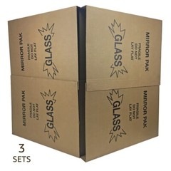 UBMOVE 3 Picture & Mirror Moving Boxes for Large Pictures up to 40×60″