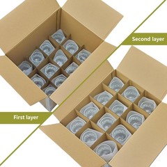 5 Sets Moving Boxes with Divider Kits,16 x 12 x 13 Inch Glassware Dish Packin…