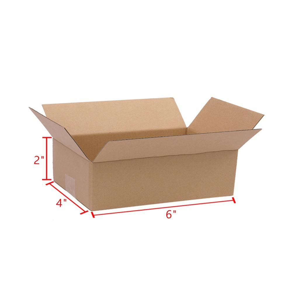 100 6x4x2” Cardboard Paper Boxes Mailing Packing Shipping Box Corrugated Carton