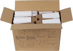 RLAVBL 9x6x2 Shipping Boxes Set of 50, White Small Corrugated Cardboard Box, …