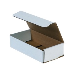 50 9″ x 4″ x 3″ White Corrugated Mailers Die Cut Tuck Flap Boxes Free Shipping