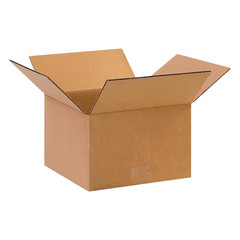 PARTNERS BRAND 10 X 10 X 6 Corrugated Cardboard Boxes, Small 10″L X 10″W X 6″H,