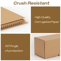 8x6x4 Shipping Boxes Set of 25, Brown Corrugated Cardboard Mailer Box for Pac…