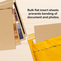 50 Pack 11×14 Inch Brown Corrugated Cardboard Sheets Flat Cardboard Sheets fo…