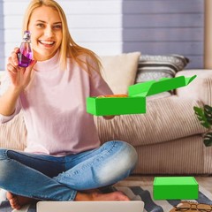 Grass Green Small Corrugated Cardboard Mailer Shipping Boxes 15 Pack 6x6x2 Inch