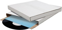 100 Pack LP Record Mailer Boxes 12.5×12.5x1in Adjustable Album Shipping Boxes