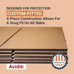 AVIDITI Large Mirror Box 40L x 3.5W x 60H (1-Pack), Cardboard Boxes Perfect for