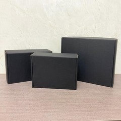 24 Customizable Black Mailer Boxes 8x6x3 in Bulk for Easy Assembly and Shipping