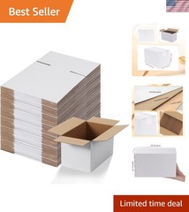 Brand New 10x6x6 White Shipping Boxes Set of 40
