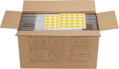 50 Pack 6x4x1 Inch White Corrugated Shipping Boxes, Cardboard Literature Mailers