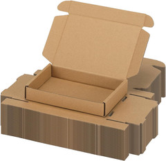 6X4X1 Inch Small Shipping Boxes, Set of 30 Mailing Boxes, Brown | 30 Smile Stick