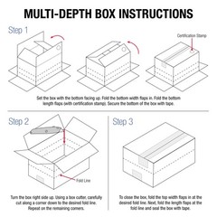 Tape Logic Tlmd181515 Multi-Depth Corrugated Boxes 18 X 15 X 15 Kraft Pack Of 10