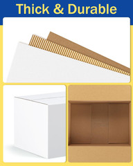 Assorted-Sizes-Shipping-Boxes-15-Pack: 4X4X4 & 5X5X5 & 6X6X6 Small-Shipping-Boxe