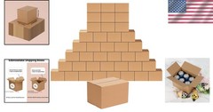 Durable 40 Pack 8x6x6 Shipping Boxes – Perfect for Packing, Moving & Mailing