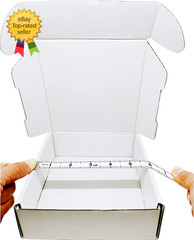 Small White Box 6 X 6 X 2 Inch 50 Pack Recyclable Corrugated Gift Mailers Storag
