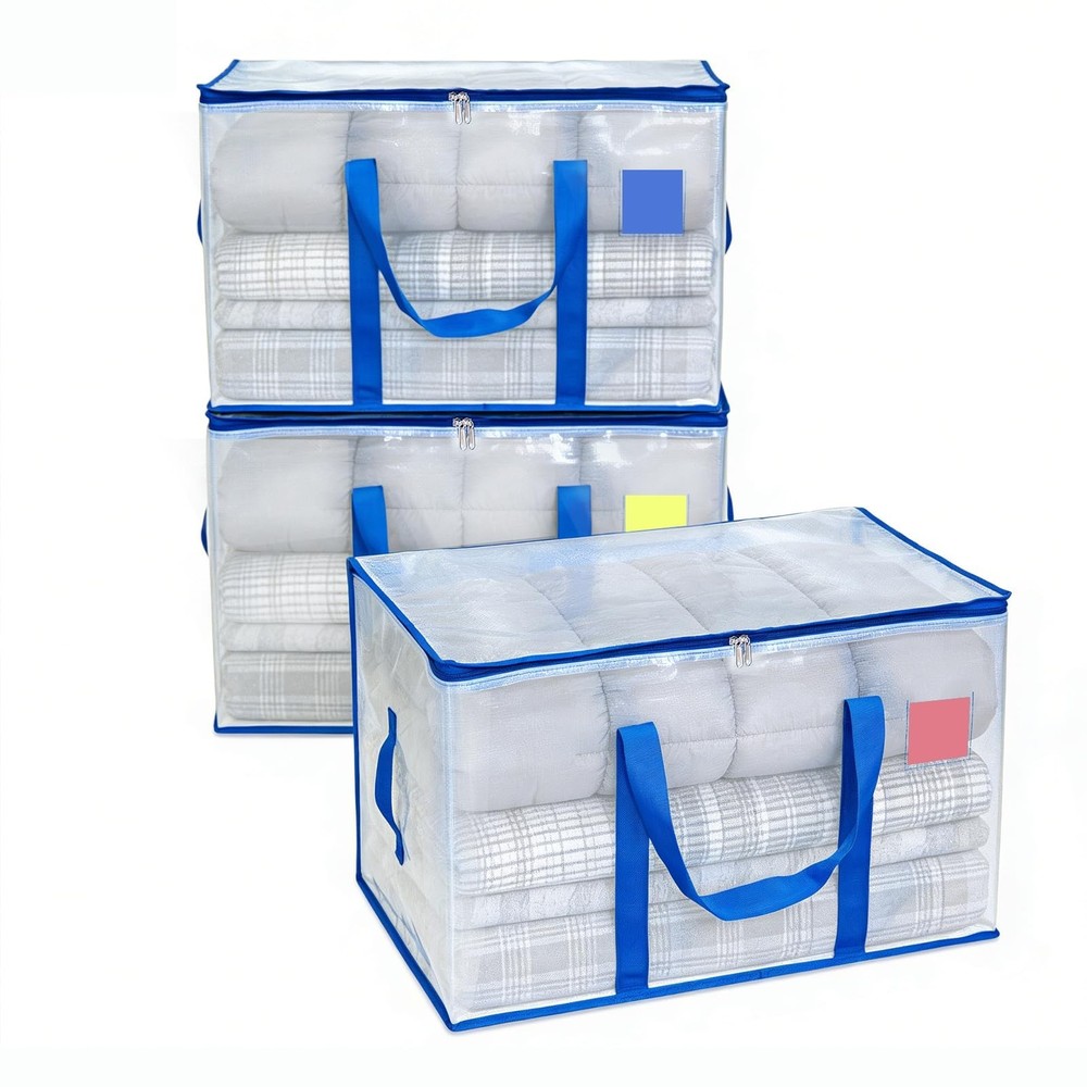 Moving Bags Heavy Duty with Smooth Dual Zippers,Heavy Duty Storage Totes with…