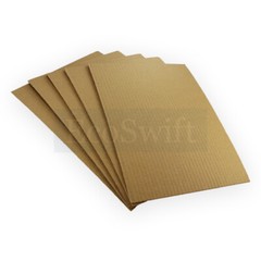50 5×7 EcoSwift Corrugated Cardboard Pads Filler Inserts Sheet 23 ECT 1/8″ Thick