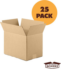 The Boxery 16″X10″X6″ Brown/Kraft Corrugated Cardboard Shipping Boxes 25-Pack |