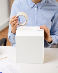 White Corrugated Shipping Boxes 6x6x6 – 40 Pack for Small Businesses