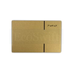 100 7x4x3 EcoSwift Cardboard Packing Moving Shipping Boxes Corrugated Box Carton