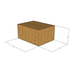 25 8x6x4 Kraft Brown Corrugated Shipping Boxes 32 ECT Single-Wall New