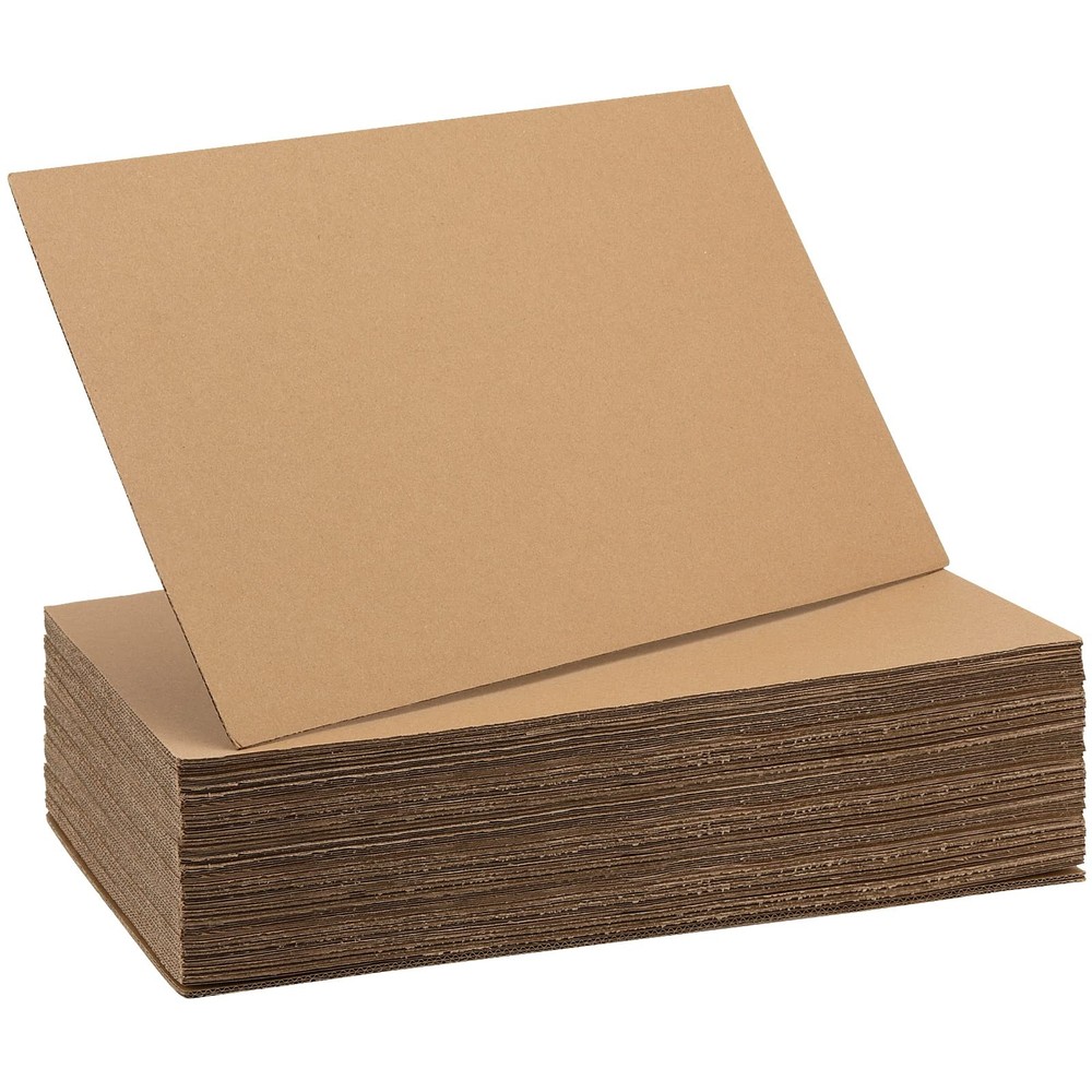 50 PCS Corrugated Cardboard Sheets Flat Packaging Inserts 2mm 11×17 Inch Pack