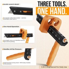 3-in-1 Box Resizer Tool – Cardboard Scorer with Built-In Cutter & Adjustable …