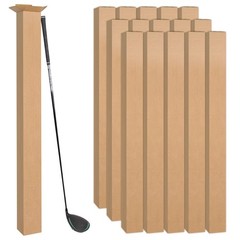 15 Pcs Tall Corrugated Golf Club Shipping Boxes – 4x4x40 Long Storage & Packagin