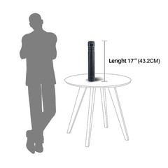 TRANSON 2-Pack Small Poster Tube Storage 17 to 27 Extendable for Documents Bluep