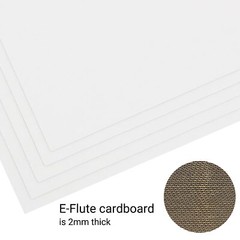 50 Pack White Corrugated Cardboard Sheets 8.5×11 inch Corrugated Cardboard Fi…