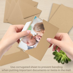 , 50 Pack 8X10 Corrugated Cardboard Sheet Flat Cardboard Pads Inserts, 1/16″ Thi