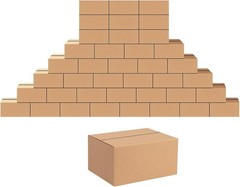 Easy Assemble 40-Pack 8x6x4 Shipping Boxes – Lightweight & Sturdy Storage