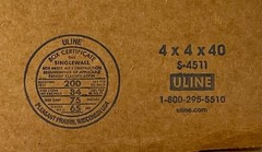 4″ x 4″ x 40″ CARDBOARD BOX – 200lb – SINGLE BOX – TALL – GOLF CLUB/PUTTER BOX